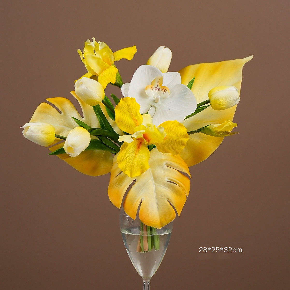 Modern Artistic Faux Floral Arrangement | Luxury Designer Artificial Flowers for Home, Hotel & Event Display VB-213 (Without Vase)