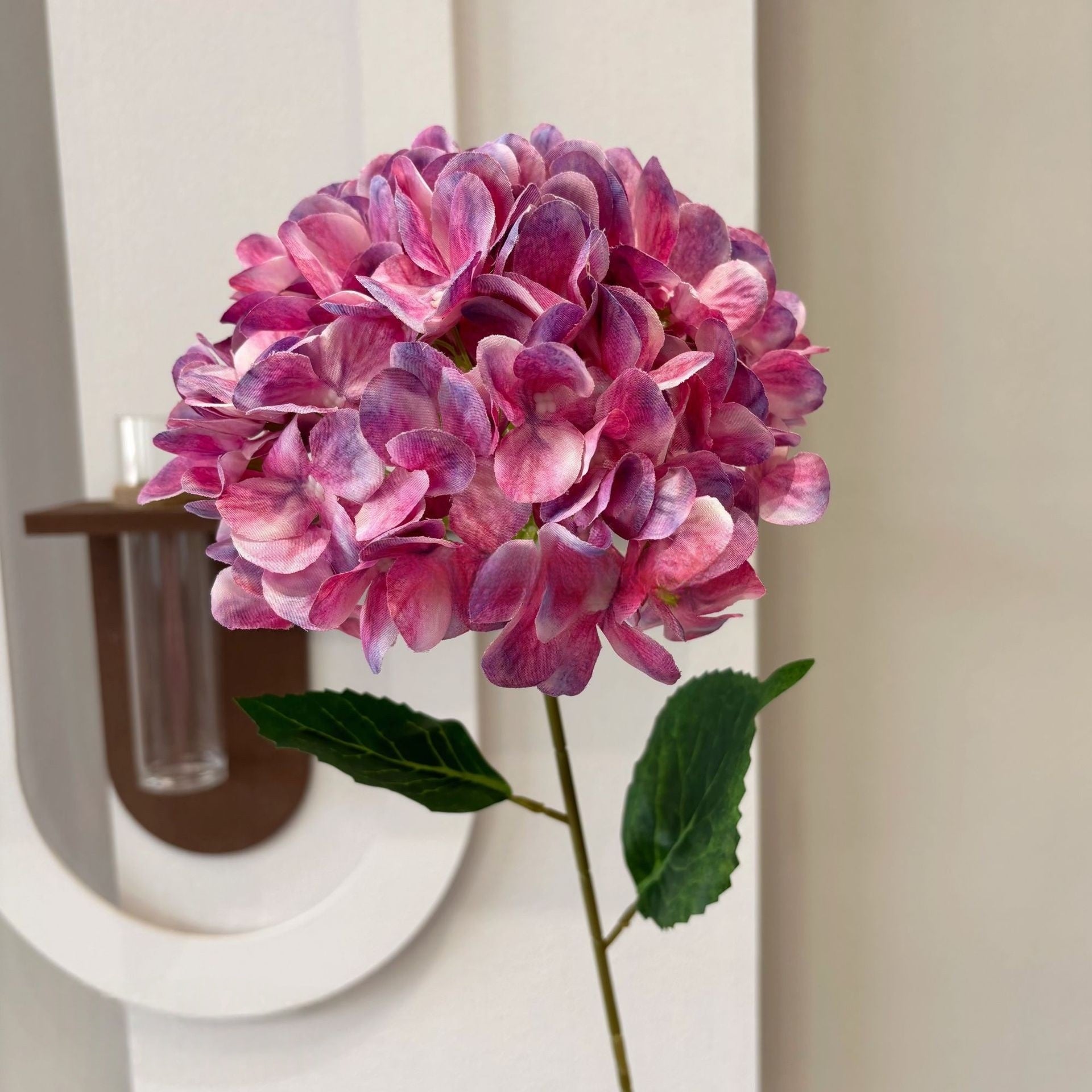 Single Stem Bella Hydrangea – Realistic Faux Bloom for Vases, Bouquets & DIY Styling FS-1031