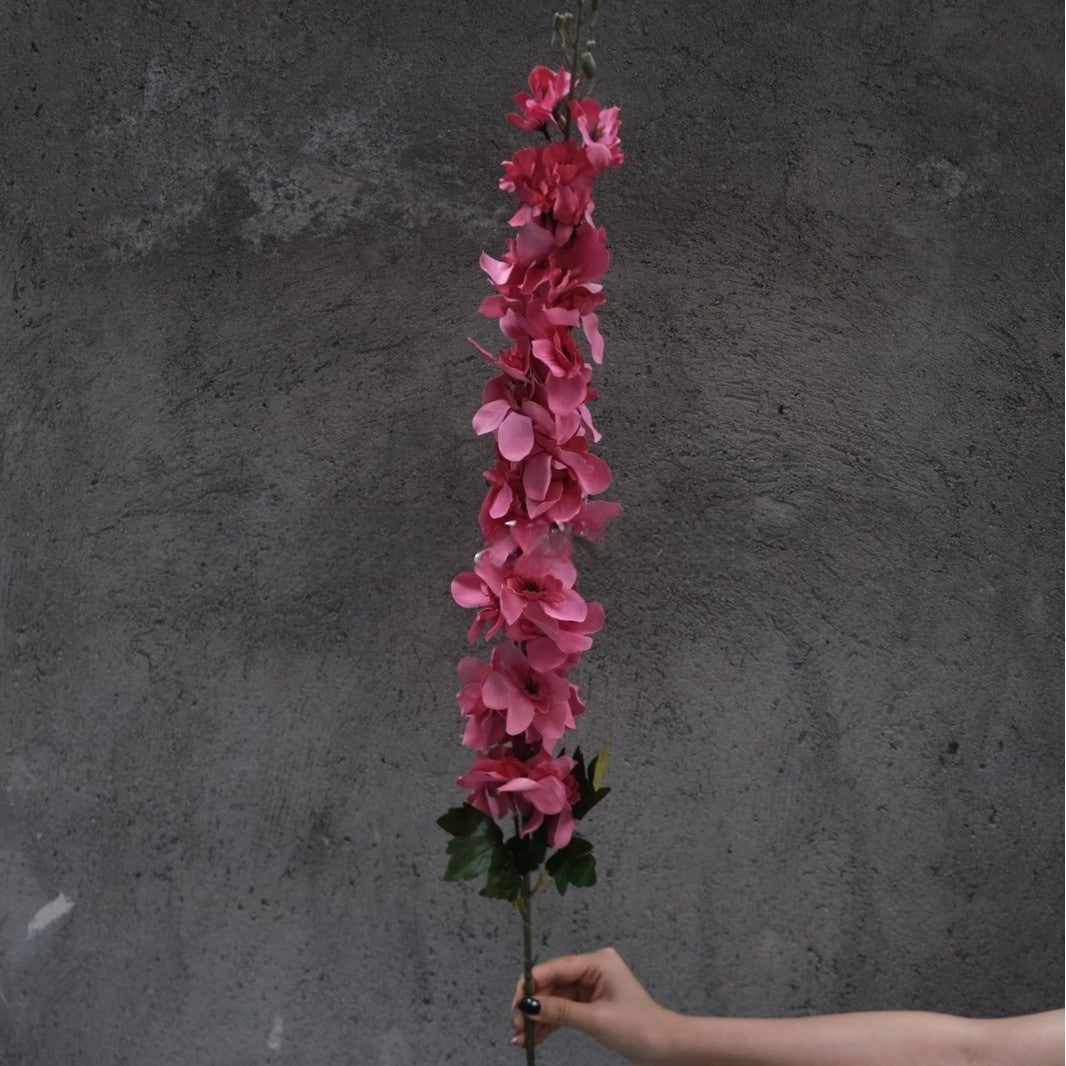 Magenta Pink Faux Flower Stem | Lifelike Single Bloom for Home Decor FS-1010A