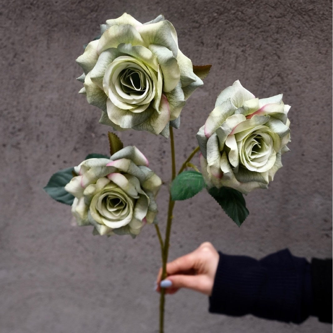 Luxury Realistic Rose Stem – Multilayer Silk Flower for Romantic Home & Wedding Decor FS-1030