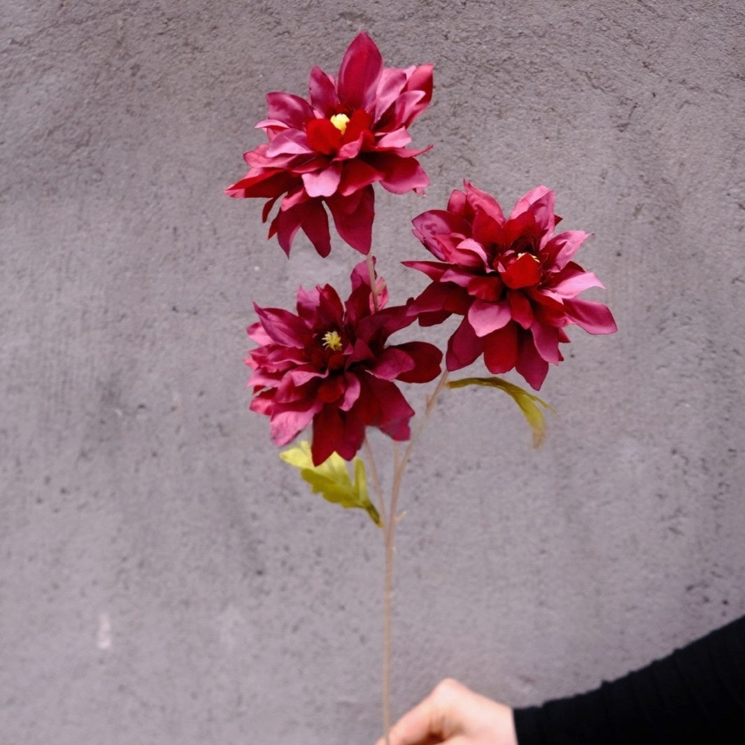 Schwarz-rosa Kunstblumen-Set – Moderne Geburtstagsparty-Hintergrunddekoration mit Kunstblumenarrangement FA-255