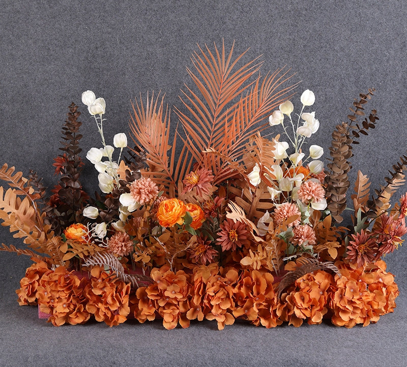 우아한 파란색과 흰색 꽃 장식 결혼식 아치, 인공 꽃 배열, 의식 배경 및 이벤트 장식 FA-211