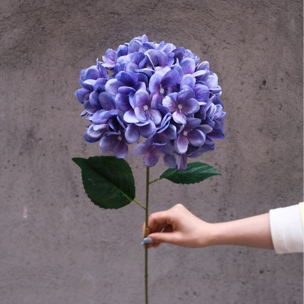 Purple Faux Flower Stem | Elegant Single Bloom for Home Decor Display FS-1004A