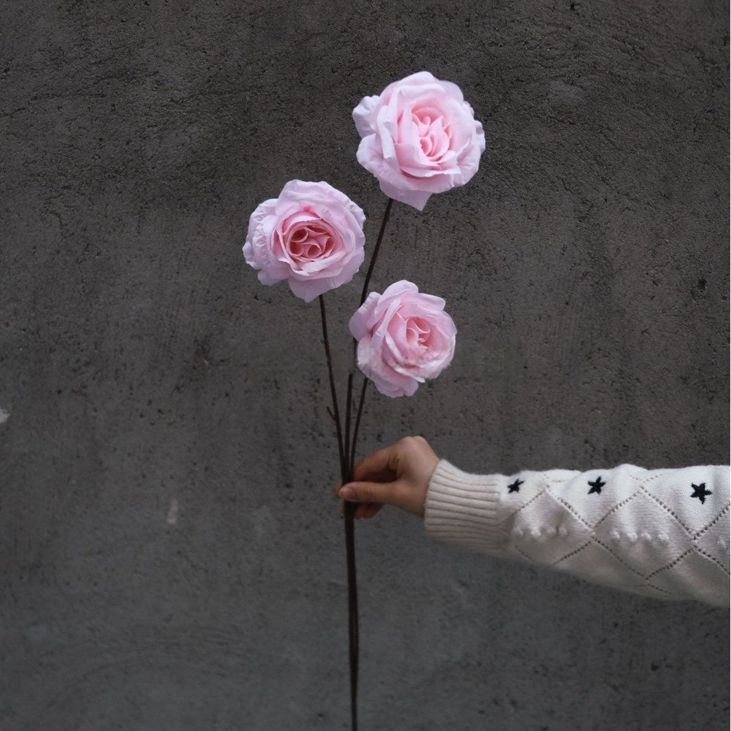 Romantic Pink Artificial Flower Stem | Realistic Faux Flowers for Vases & Styling FS-1002B