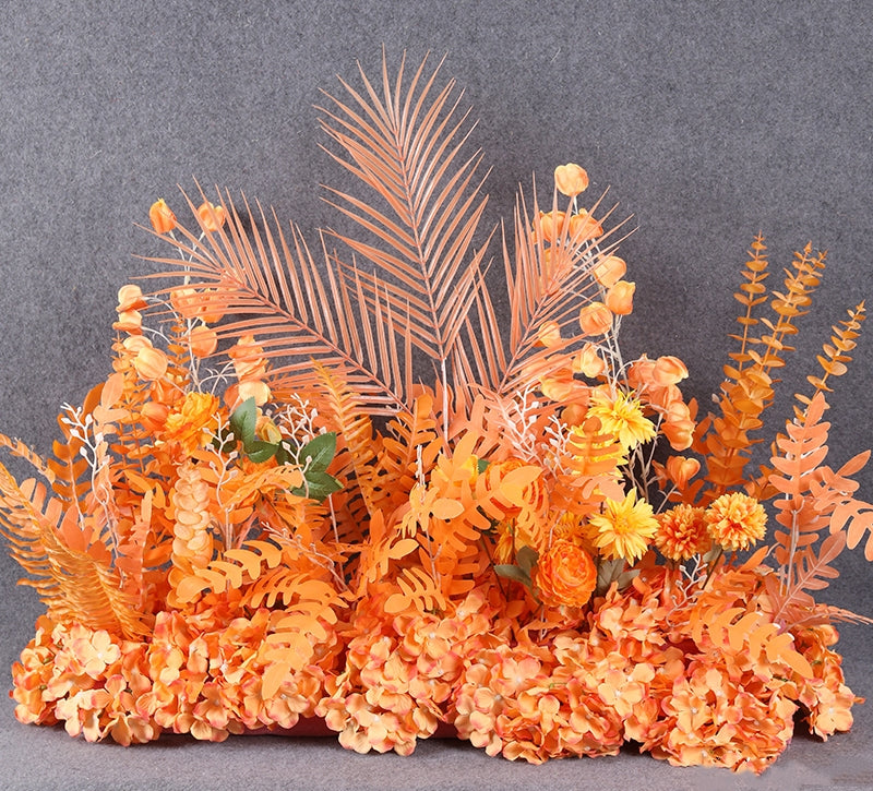 우아한 파란색과 흰색 꽃 장식 결혼식 아치, 인공 꽃 배열, 의식 배경 및 이벤트 장식 FA-211