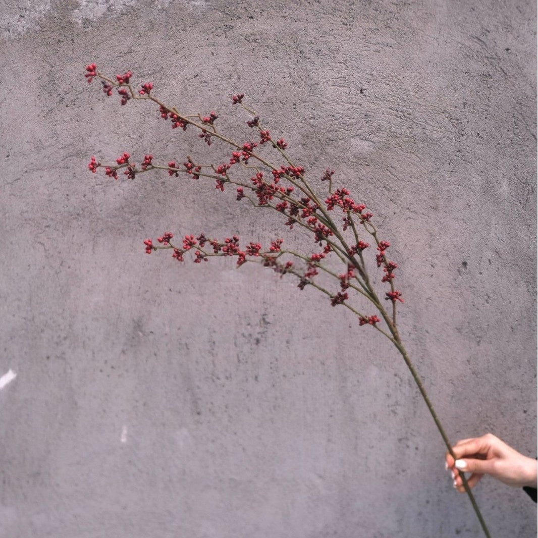 Elegant Red Faux Rose Stem | Home Decor or Event Styling Flower FS-1005B