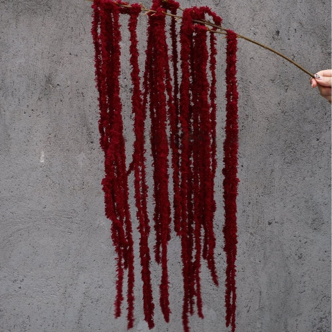 Elegant Wine Red Artificial Flower | Burgundy Accent for Interior Styling FS-1007B