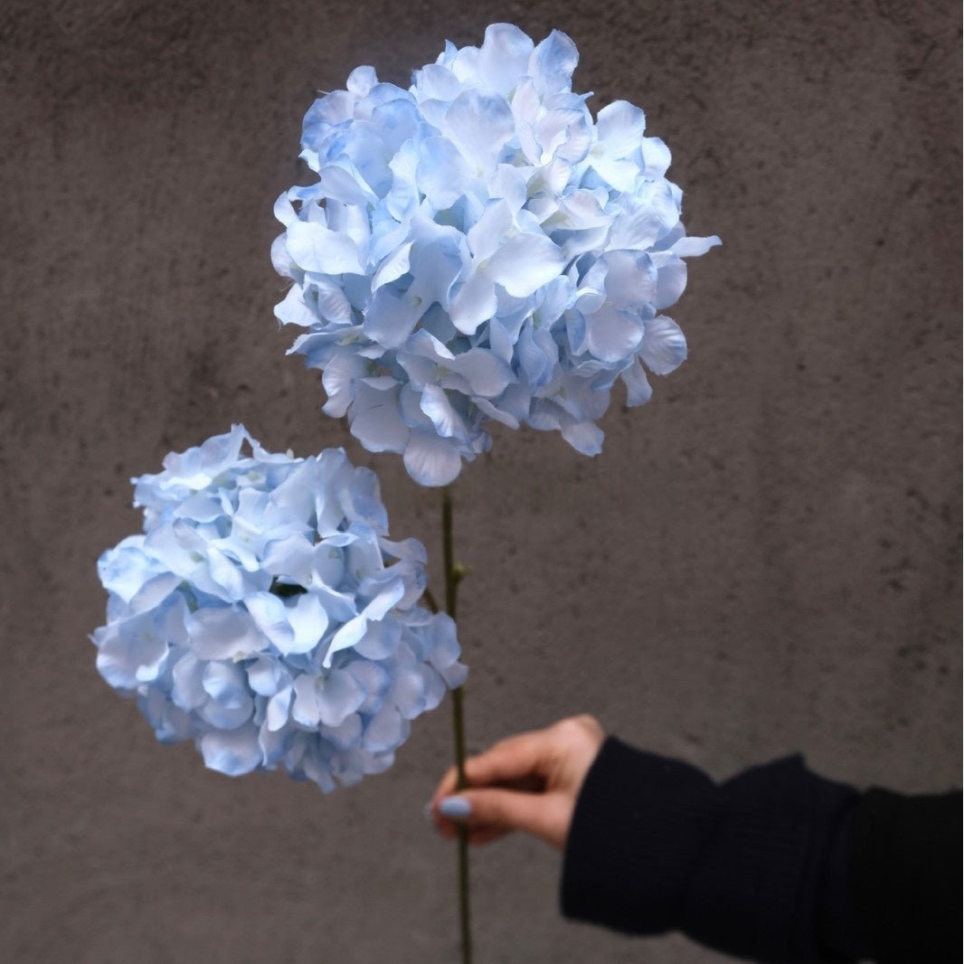 Realistic Sky Blue Artificial Flower | Single Stem for Modern Interiors FS-1009B