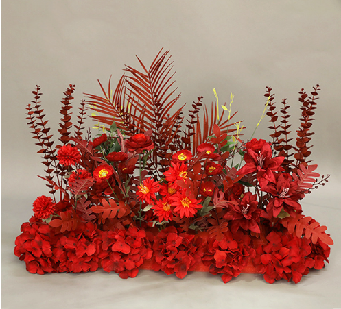 우아한 파란색과 흰색 꽃 장식 결혼식 아치, 인공 꽃 배열, 의식 배경 및 이벤트 장식 FA-211