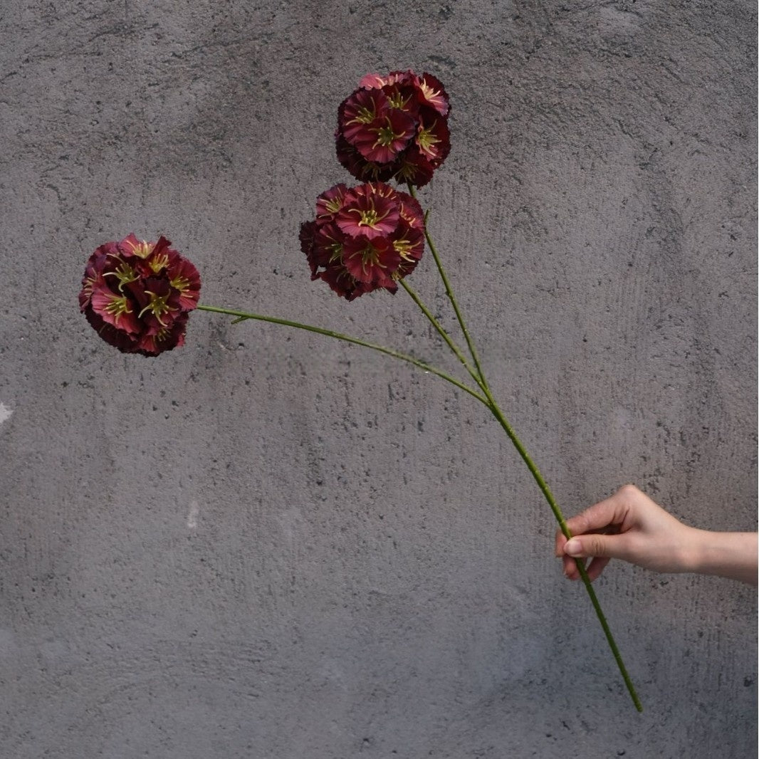 Elegant Wine Red Artificial Flower | Burgundy Accent for Interior Styling FS-1007B