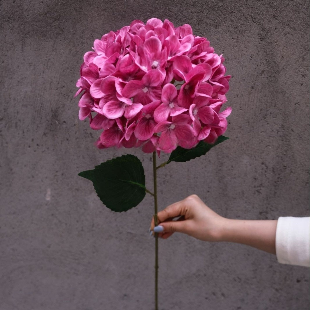 Bold Magenta Pink Artificial Flower | Single Stem Accent for Interior Styling FS-1010B