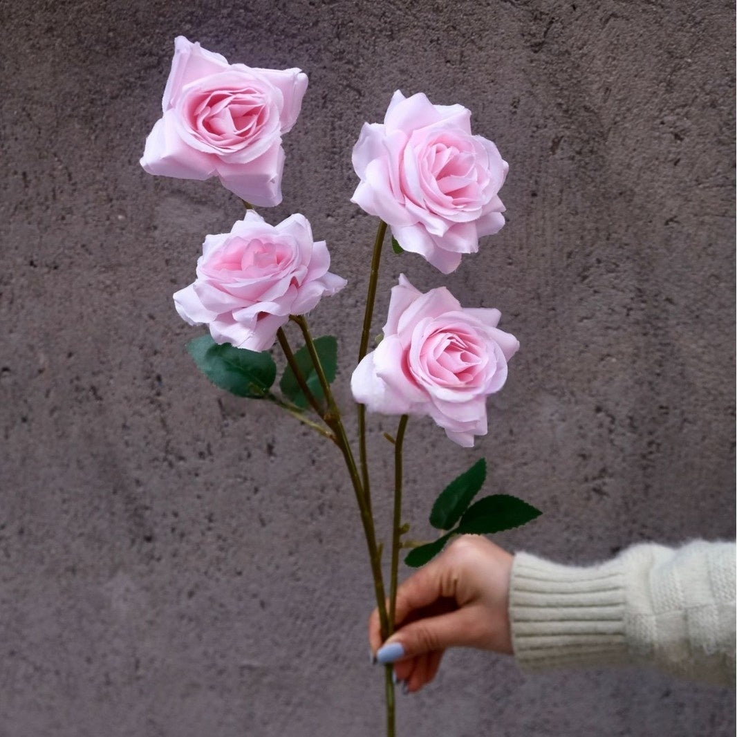 Romantic Pink Artificial Flower Stem | Realistic Faux Flowers for Vases & Styling FS-1002B