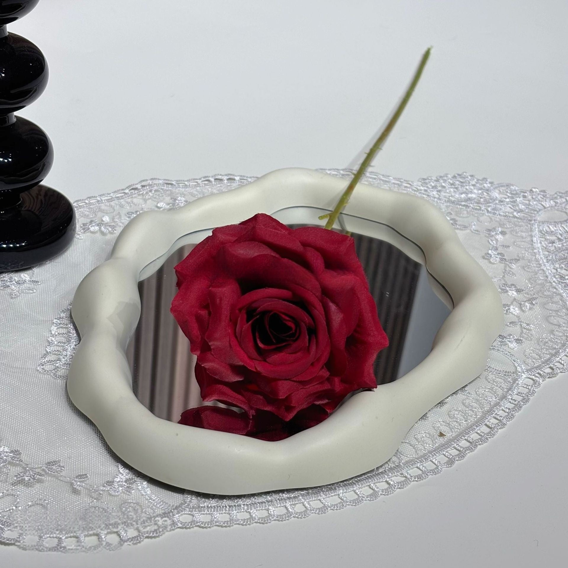 Elegant Wine Red Artificial Flower | Burgundy Accent for Interior Styling FS-1007B