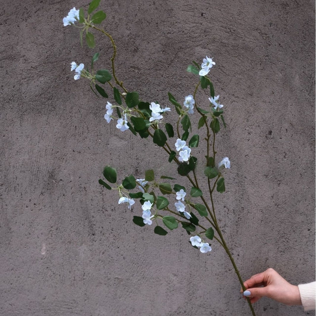 Realistic Sky Blue Artificial Flower | Single Stem for Modern Interiors FS-1009B