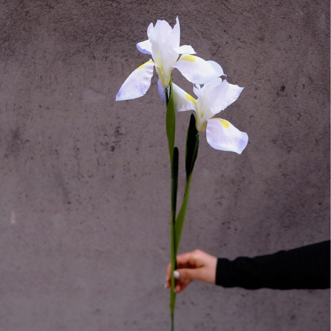 Realistic Sky Blue Artificial Flower | Single Stem for Modern Interiors FS-1009B