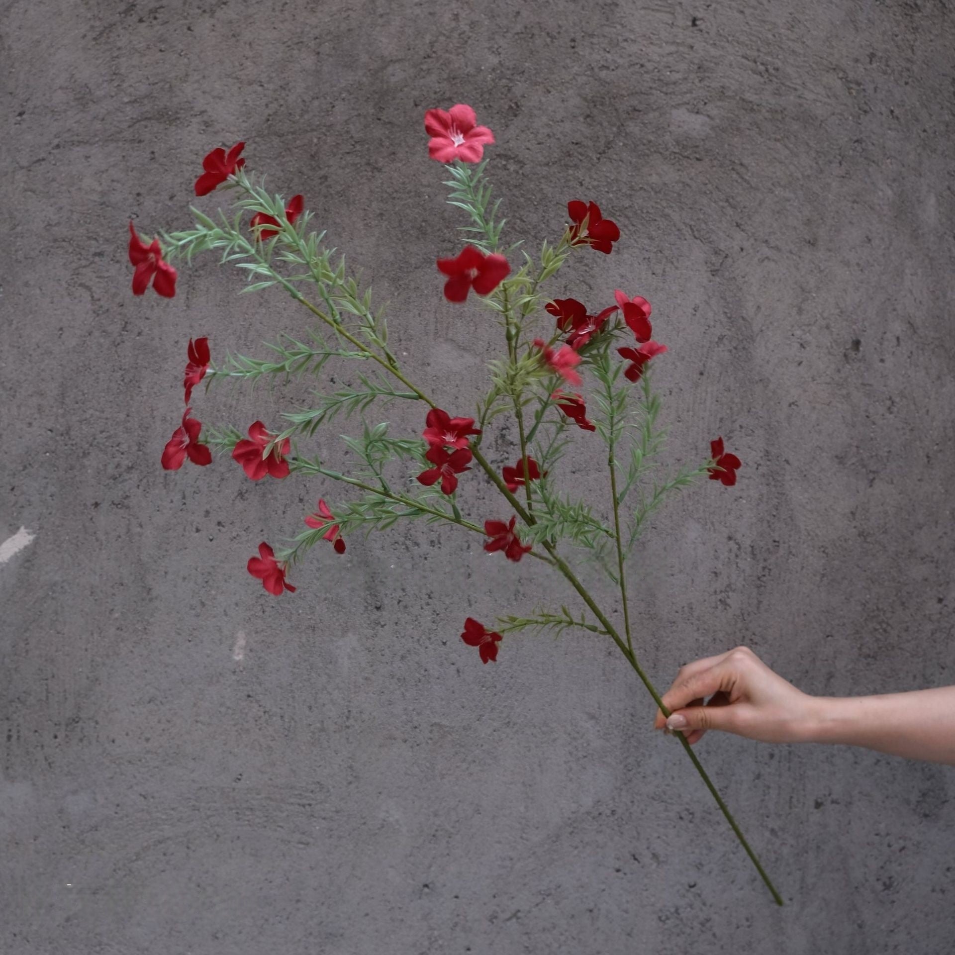 Elegant Red Faux Rose Stem | Home Decor or Event Styling Flower FS-1005B