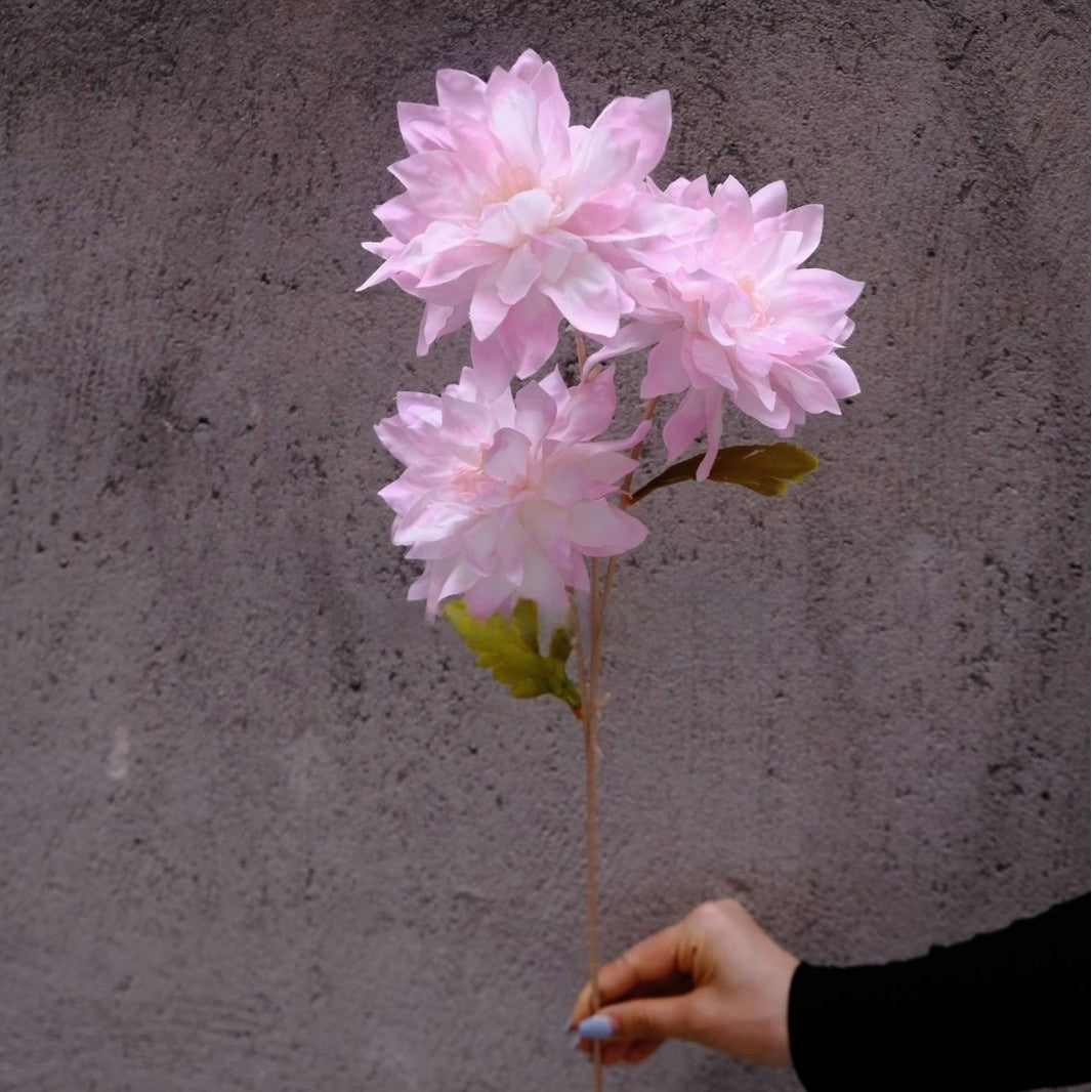 Blush Pink Single Stem Faux Flowers | Elegant Home Decor & Floral Arrangements FS-1002C