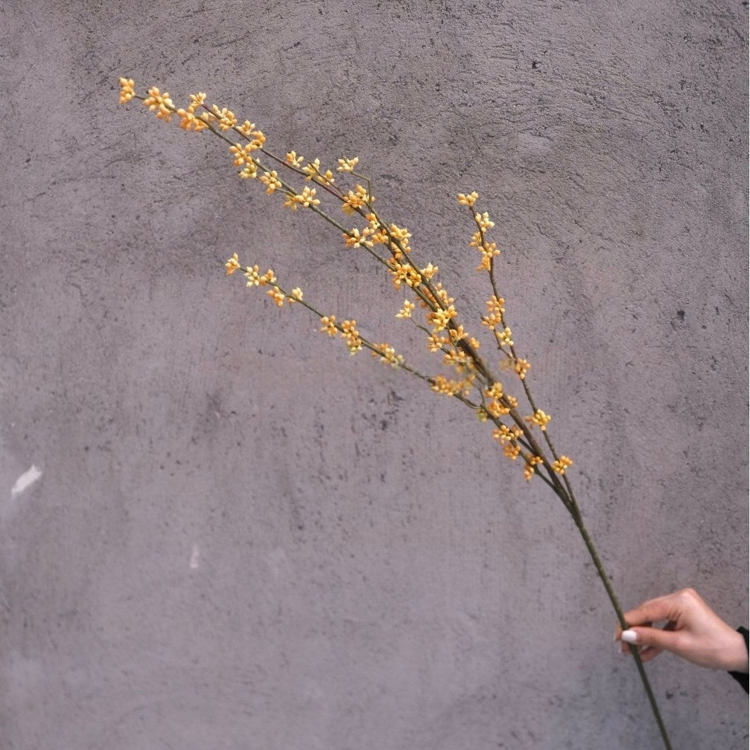 Sunset Orange Artificial Flower Stem | Statement Bloom for Modern Vases FS-1014B