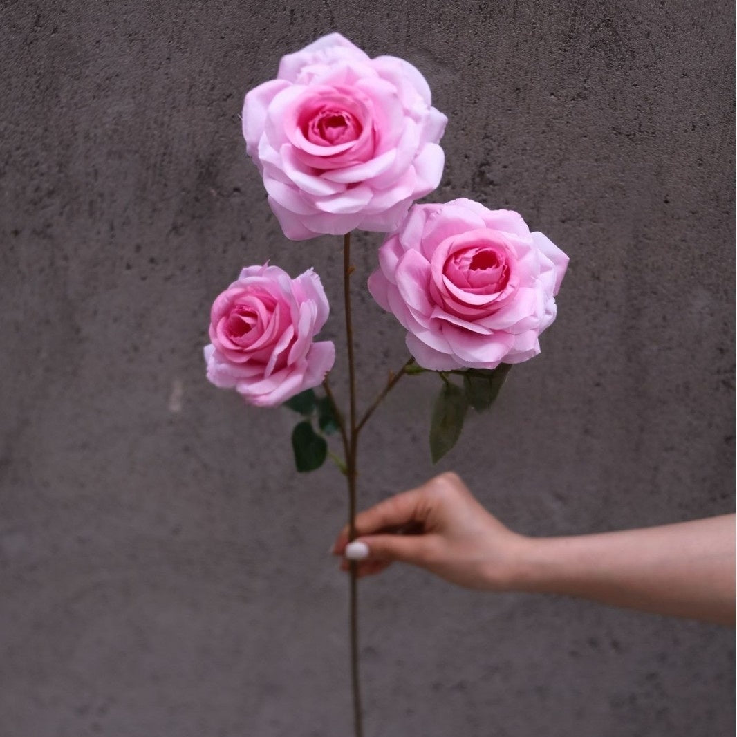 Blush Pink Single Stem Faux Flowers | Elegant Home Decor & Floral Arrangements FS-1002C