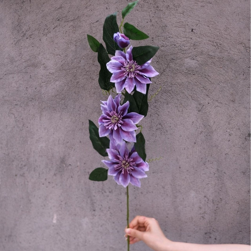 Realistic Purple Artificial Flowers | Single Stems for Vase & Styling FS-1004B