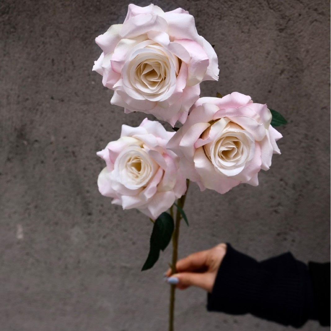 Blush Pink Single Stem Faux Flowers | Elegant Home Decor & Floral Arrangements FS-1002C