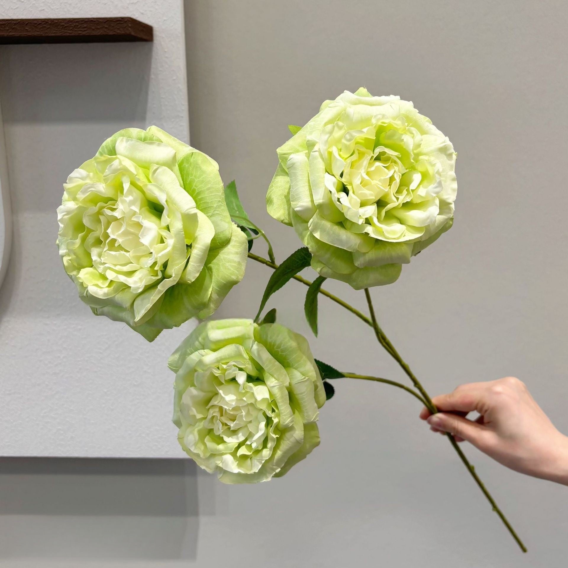 Single Stem Faux Bloom in Yellow Green | Perfect for Home or Office Decor FS-1006C