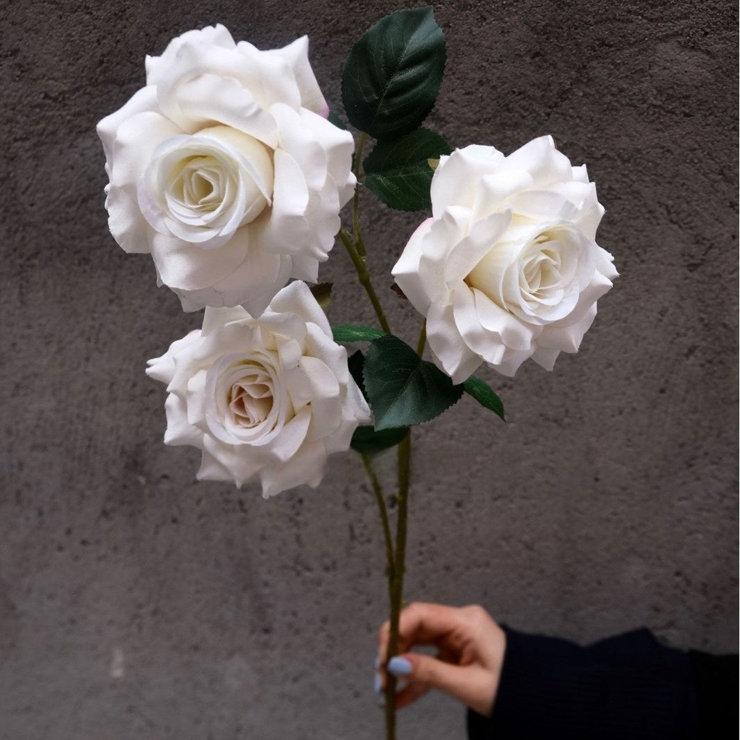 Chic White Artificial Flowers | Single Stems for Wedding, Events & Home Decor FS-1003D