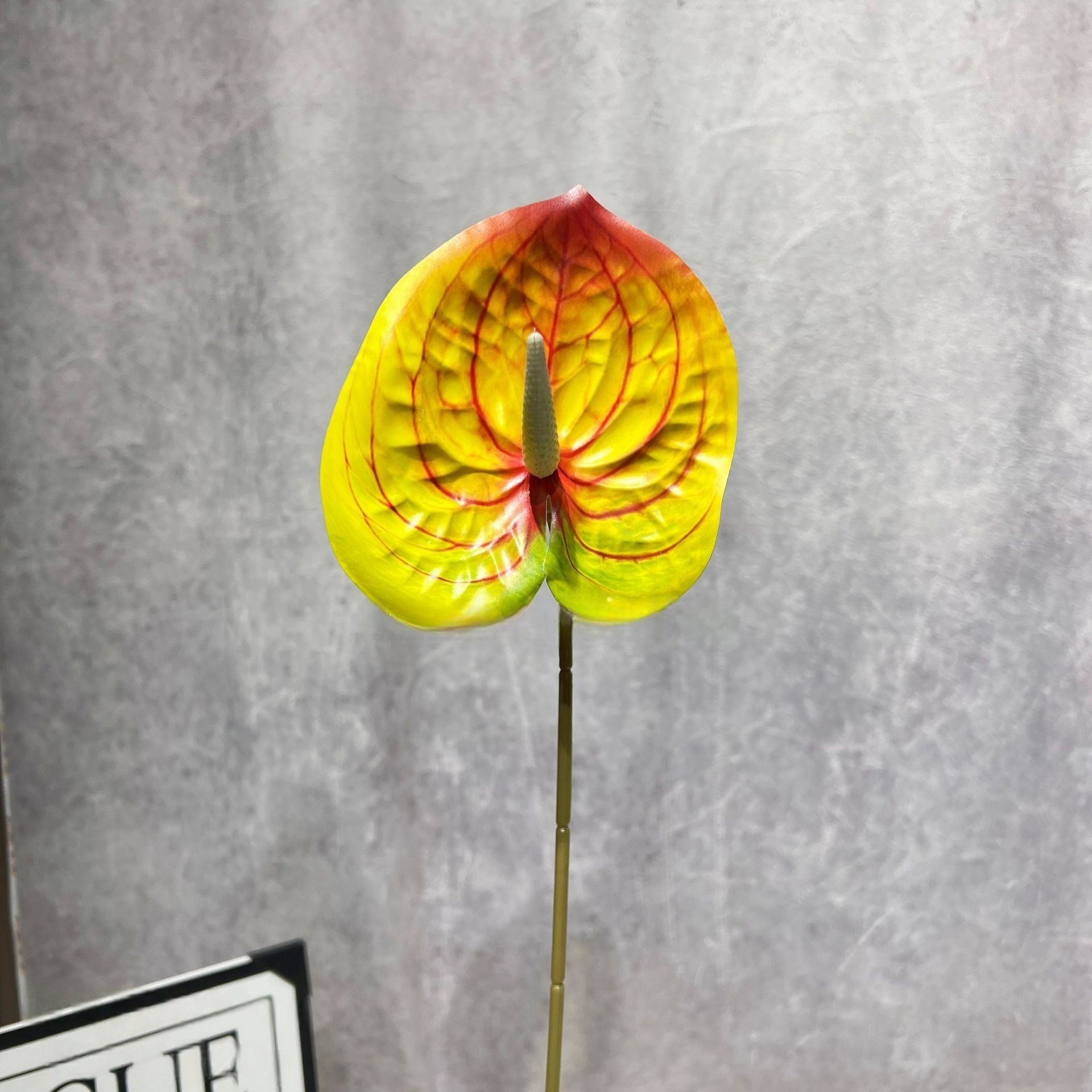 Rusty Orange Faux Stem Flower | Earthy Tone Floral for Boho Decor FS-1014C