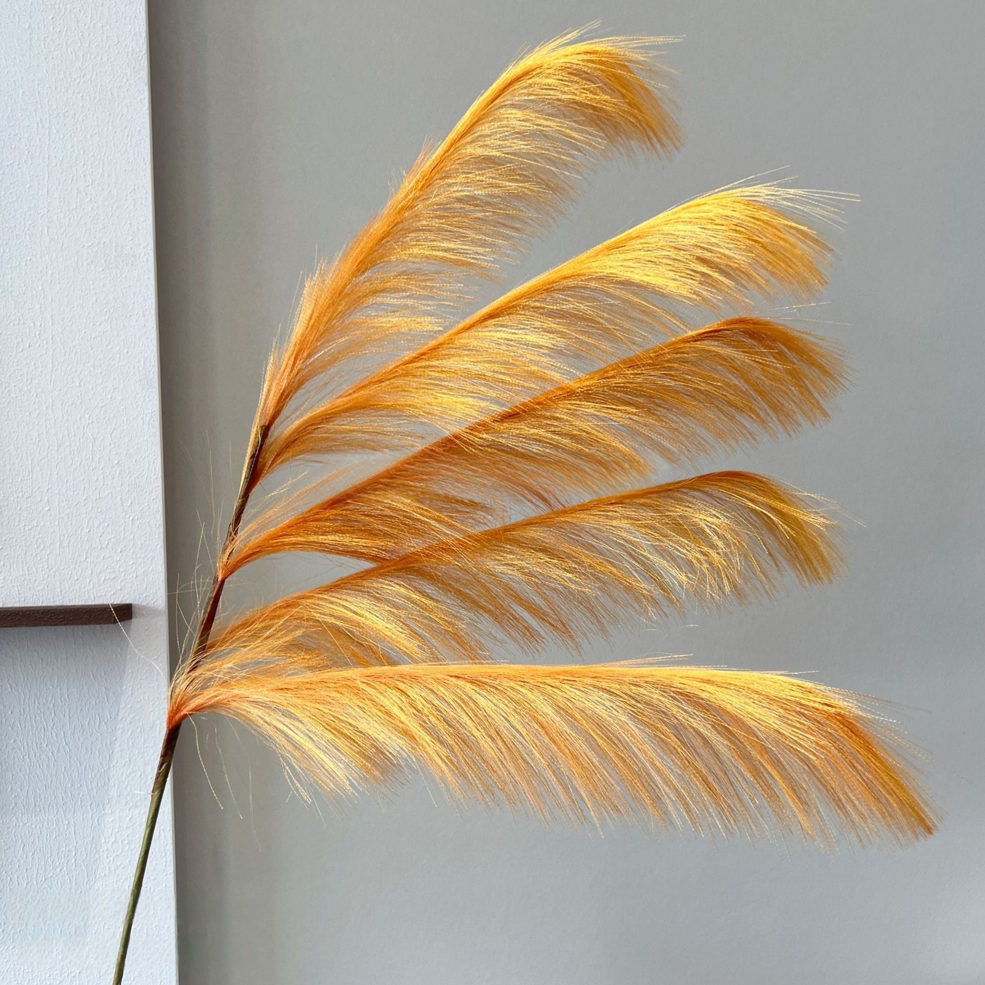 Single Stem Silk Flower in Autumn Orange | Perfect Accent for Seasonal Styling FS-1012C