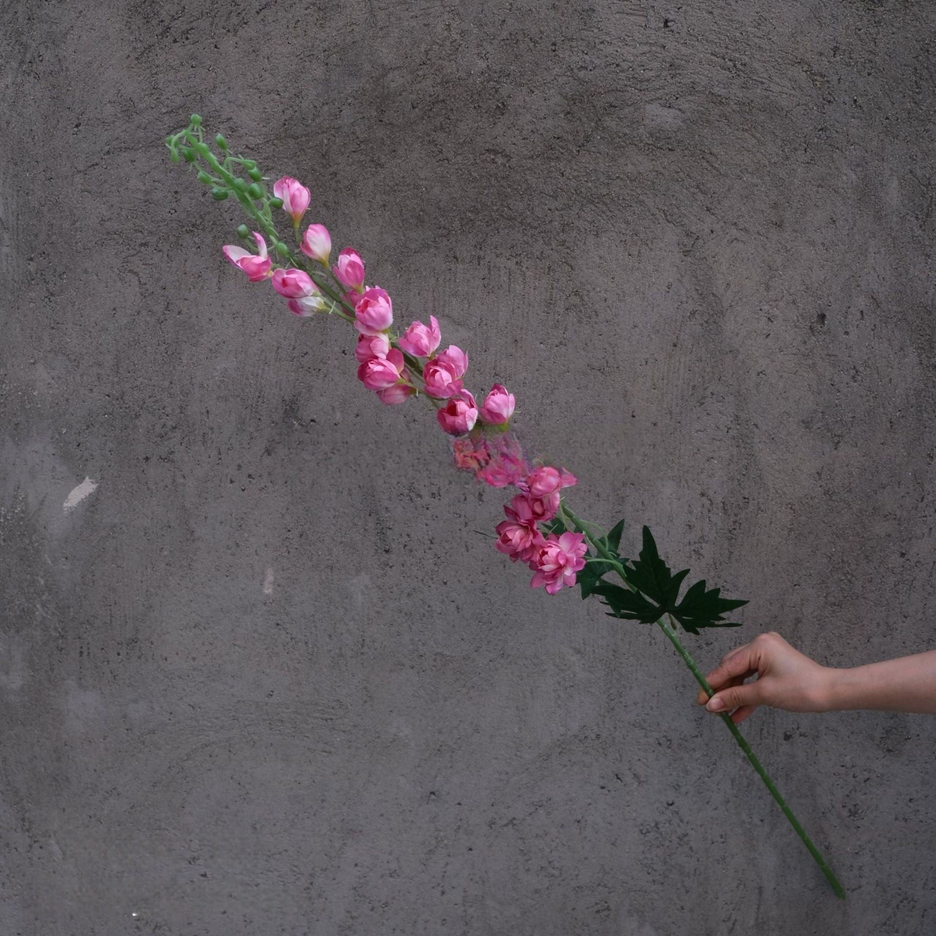 Vibrant Magenta Faux Flower | Real Touch Stem for DIY or Wedding Decor FS-1010D