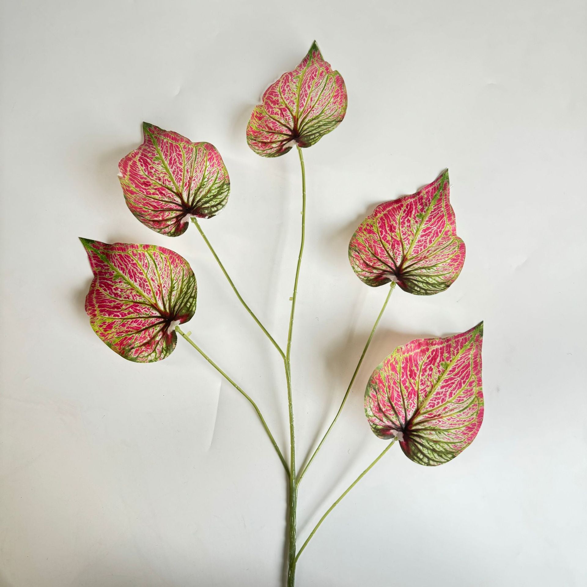 Red Faux Bloom for Home Decor | Single Stem Silk Flower for Styling FS-1005D