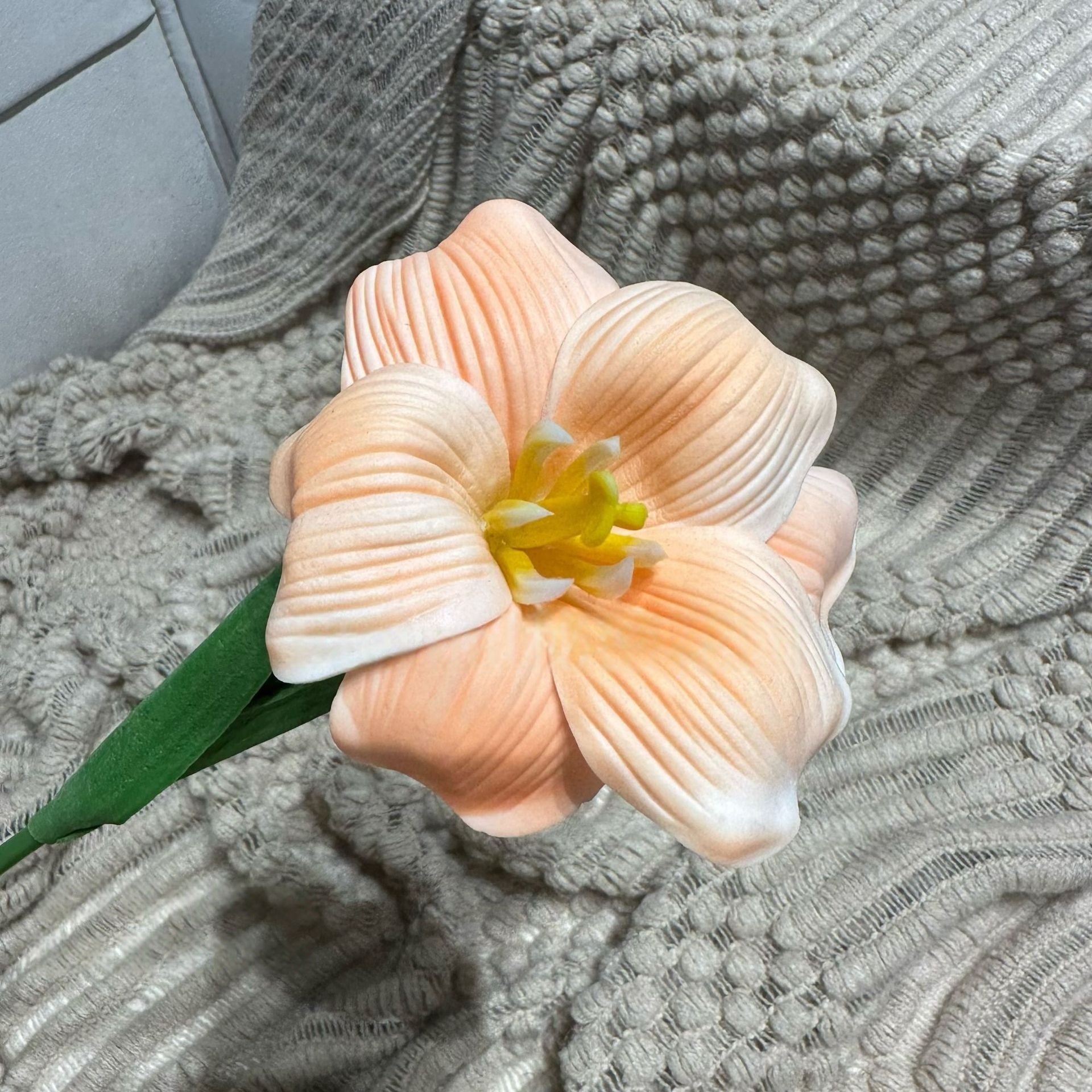 Vibrant Orange Bloom Stem | Faux Floral Accent for Fall Arrangements FS-1014D