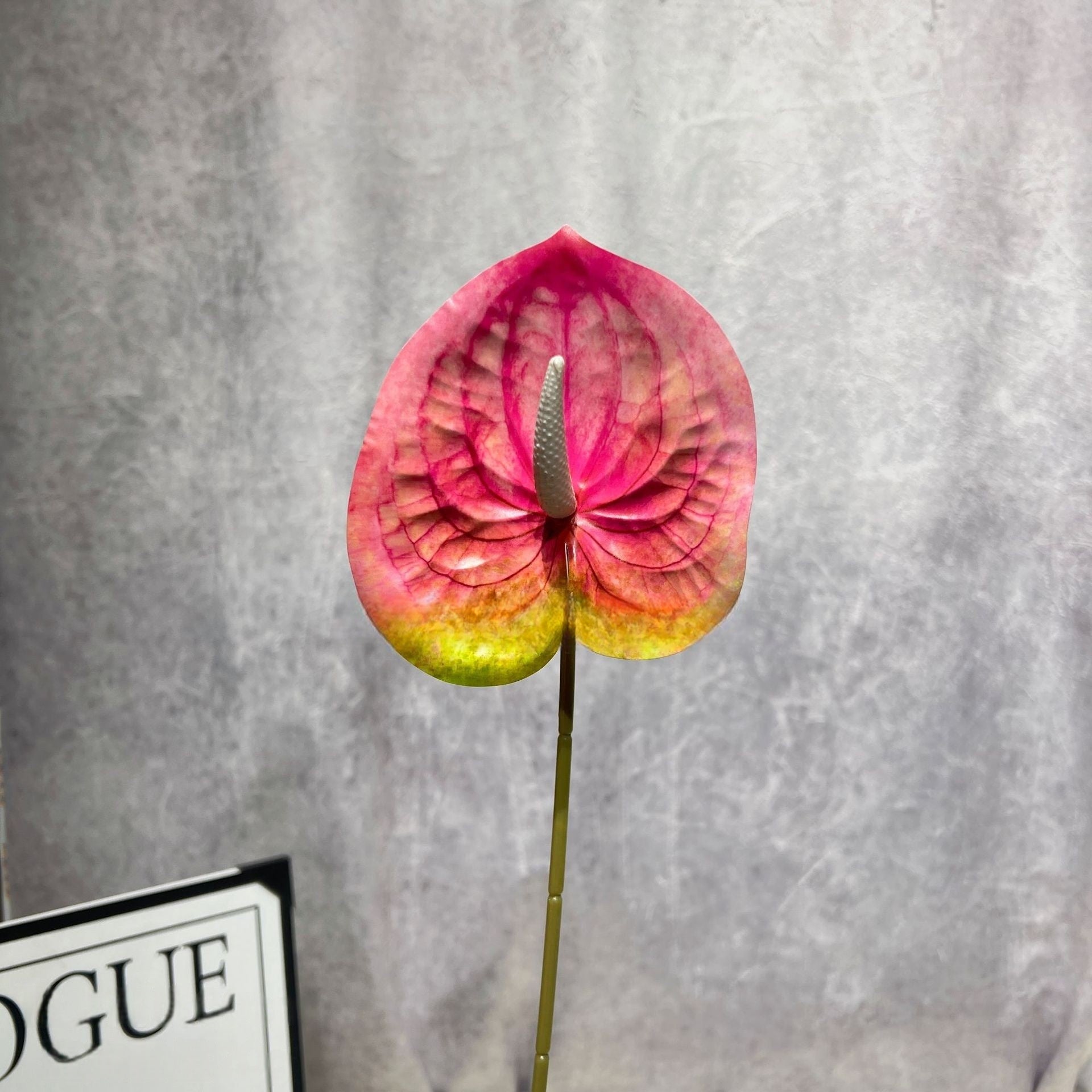 Vibrant Magenta Faux Flower | Real Touch Stem for DIY or Wedding Decor FS-1010D