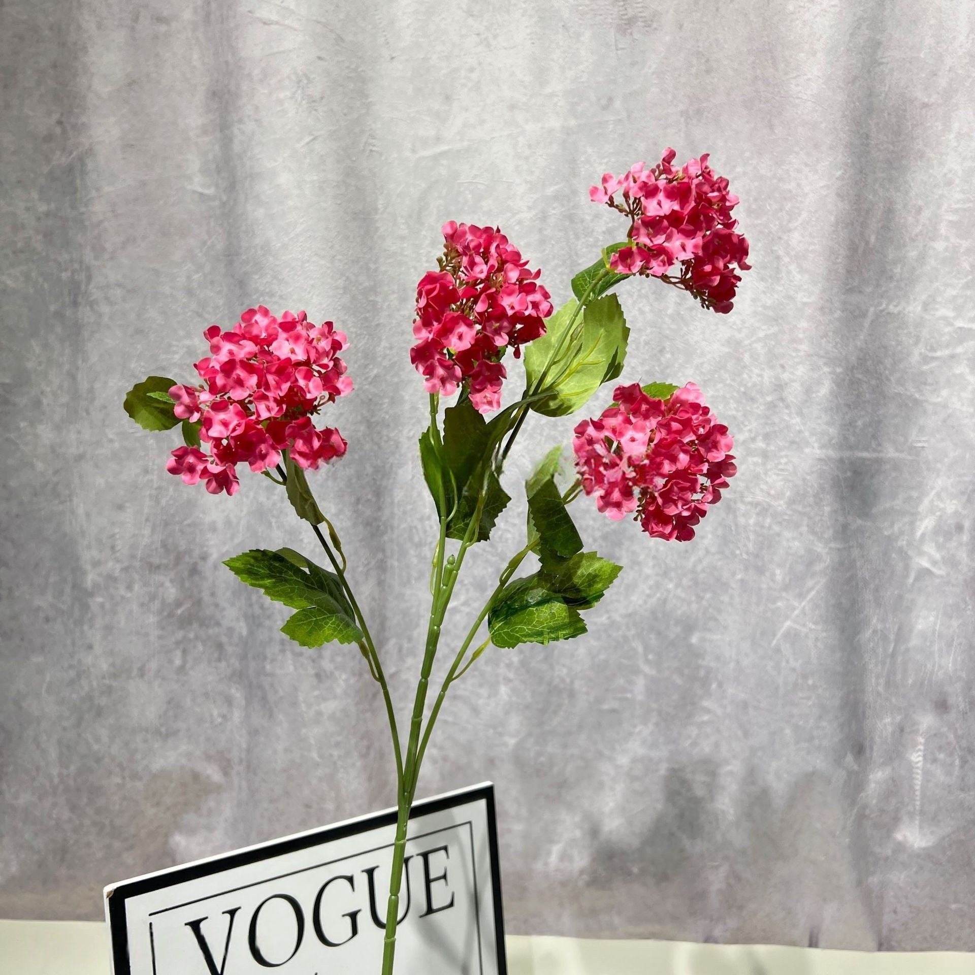 Vibrant Magenta Faux Flower | Real Touch Stem for DIY or Wedding Decor FS-1010D