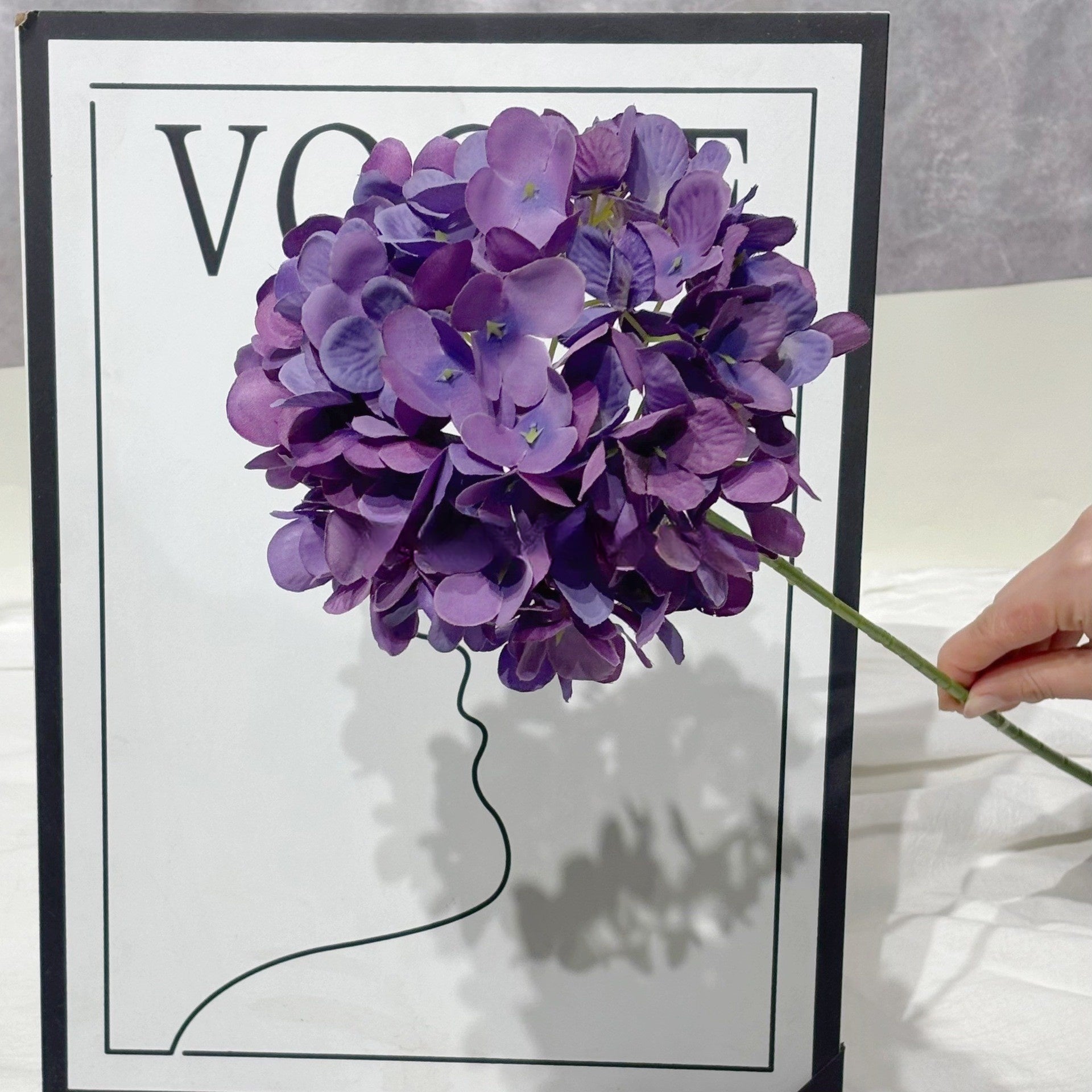 Chic Purple Single Stem Faux Flower | Romantic Touch for Home Styling FS-1004D