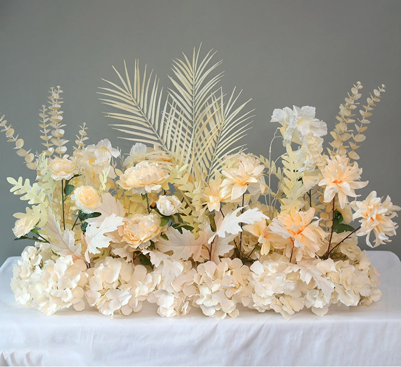 Frühlingsinspiriertes Kunstblumen-Set – Blaues und gelbes Kunstblumen-Set für Veranstaltungen FA-264