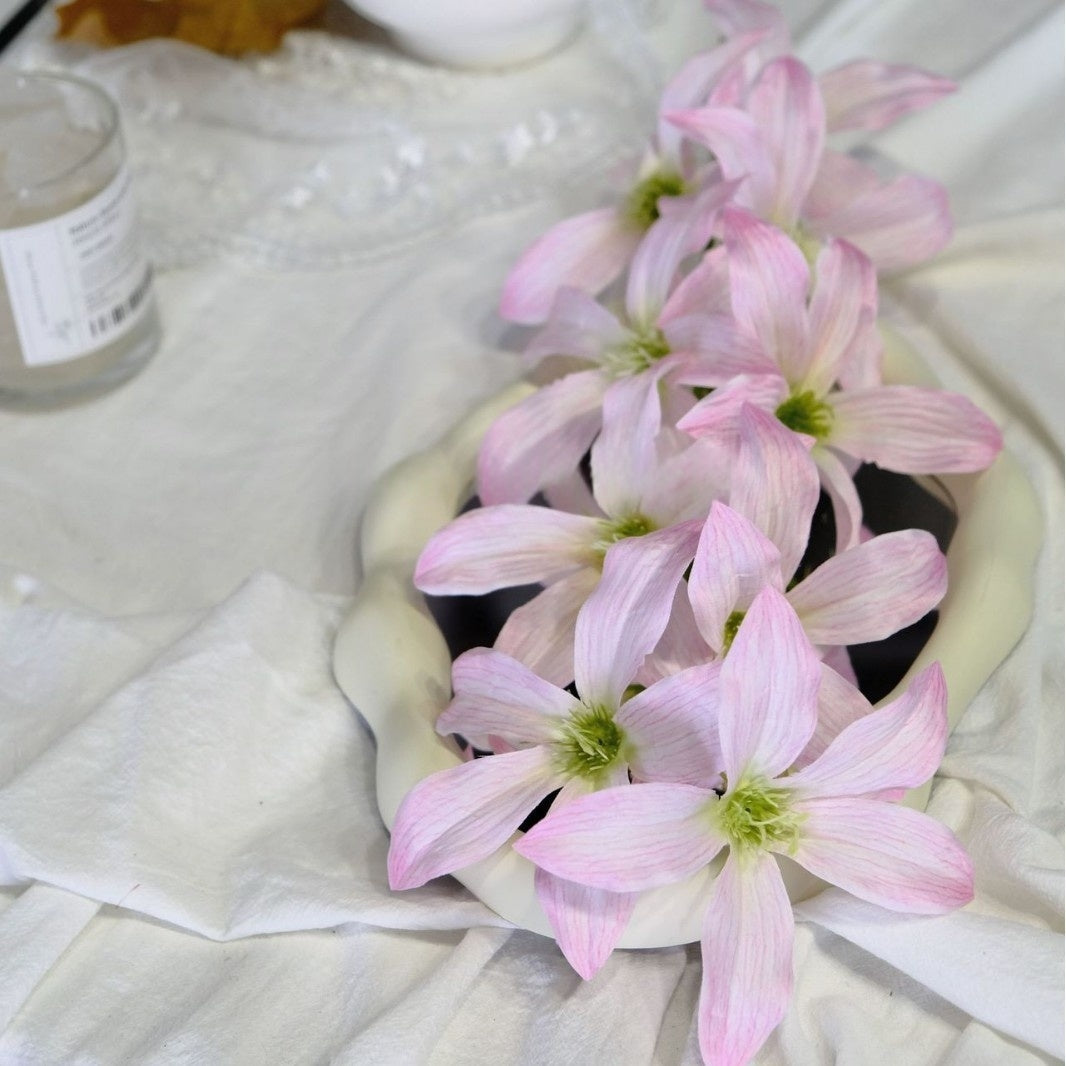 Chic Pink Faux Florals | Realistic Single Flower Stems for Modern Home Decor FS-1002E