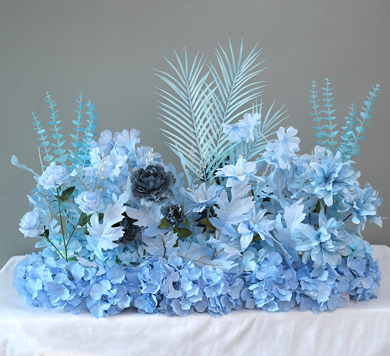 Frühlingsinspiriertes Kunstblumen-Set – Blaues und gelbes Kunstblumen-Set für Veranstaltungen FA-264