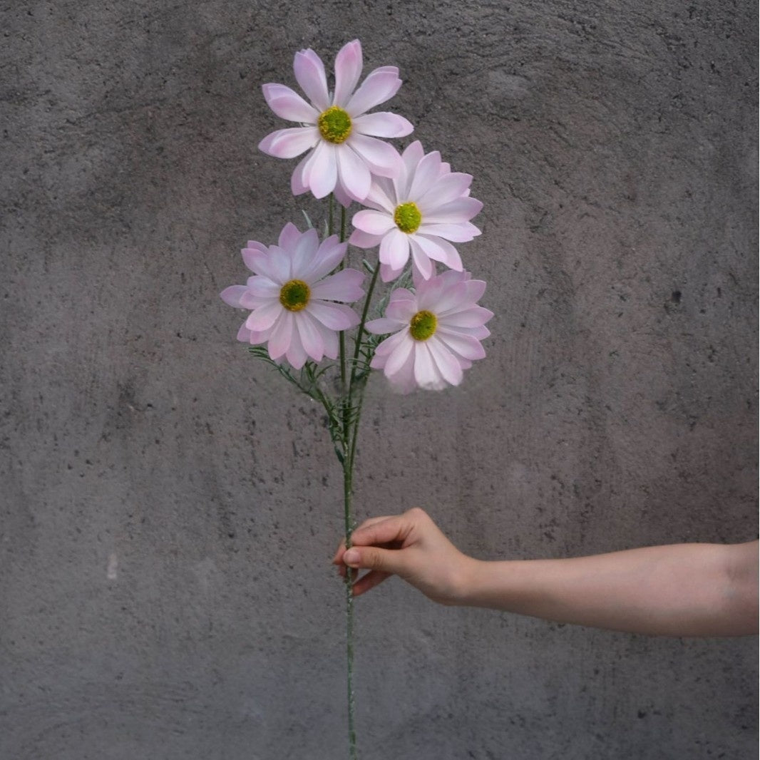 Chic Pink Faux Florals | Realistic Single Flower Stems for Modern Home Decor FS-1002E