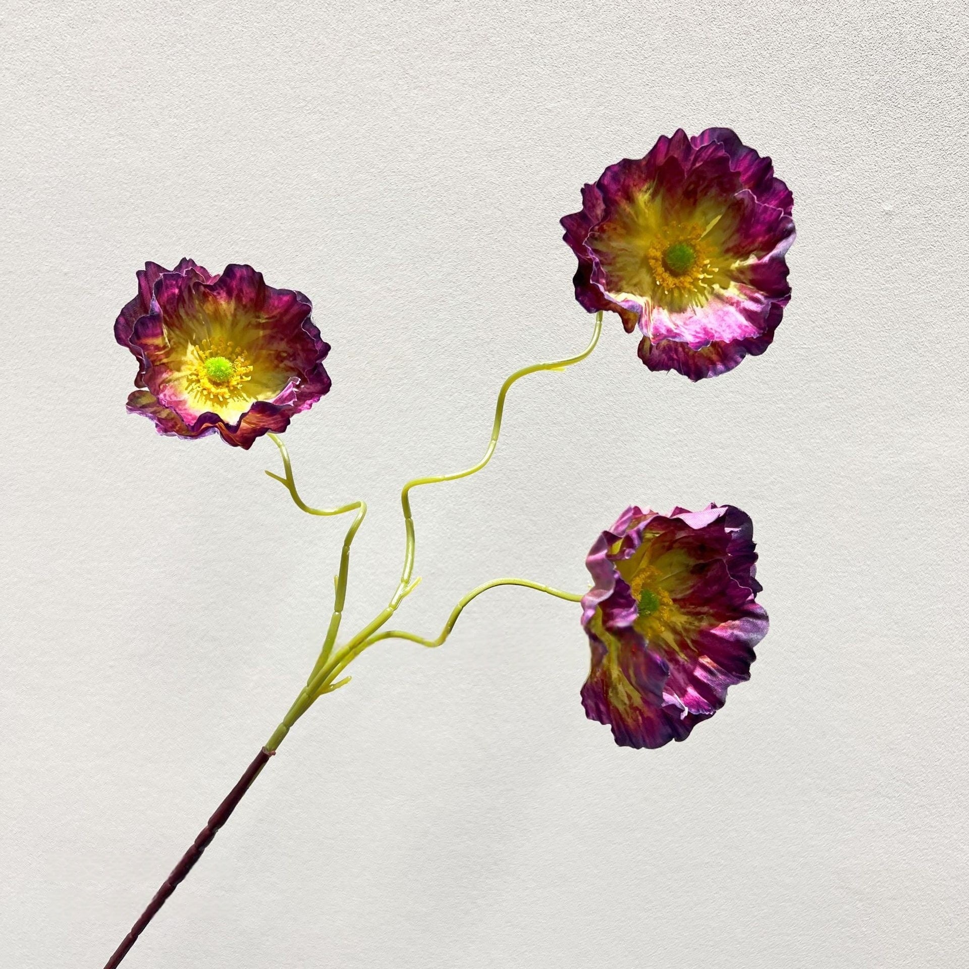 Chic Purple Single Stem Faux Flower | Romantic Touch for Home Styling FS-1004D