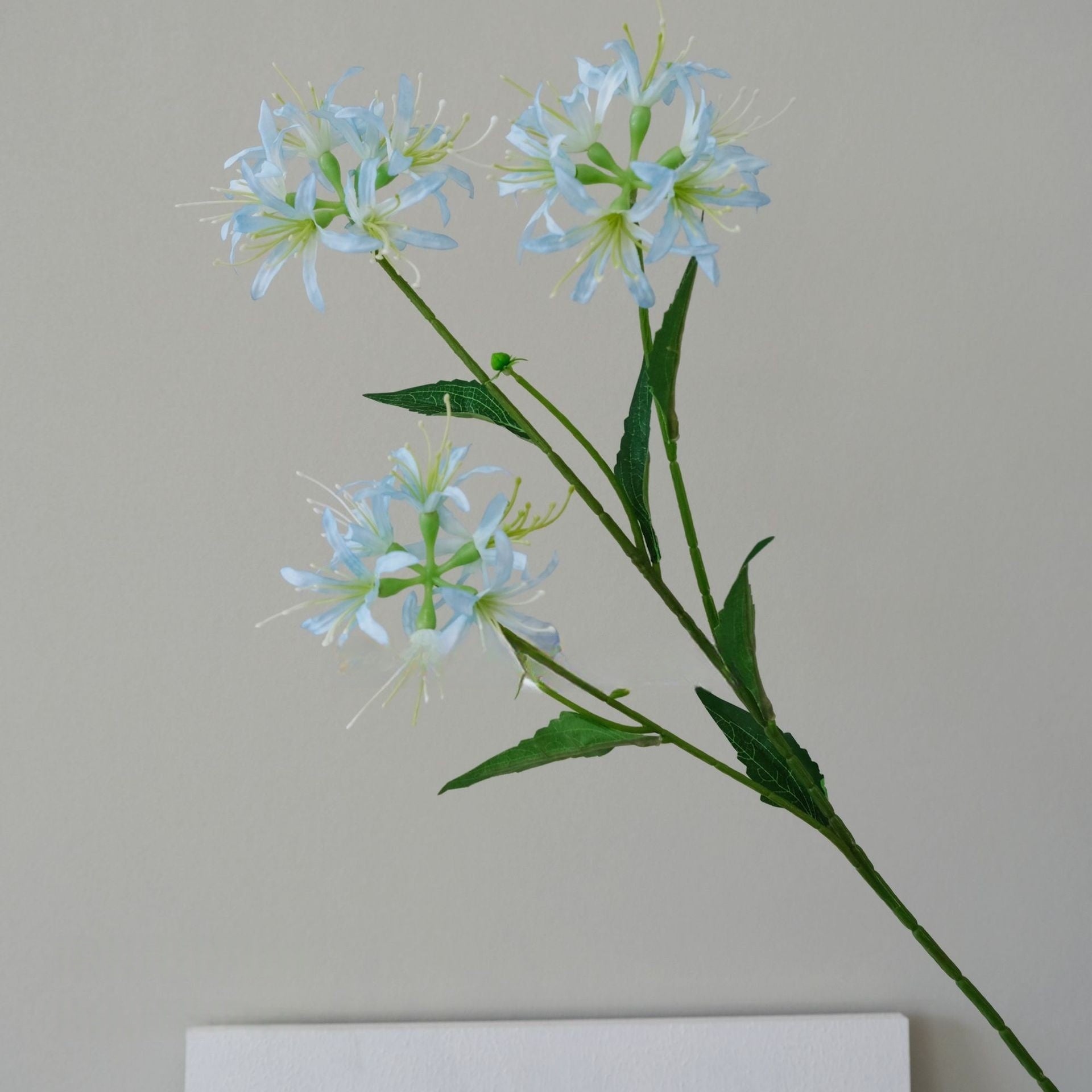 Single Stem Sky Blue Bloom | Perfect Faux Flower for Home Styling FS-1009D