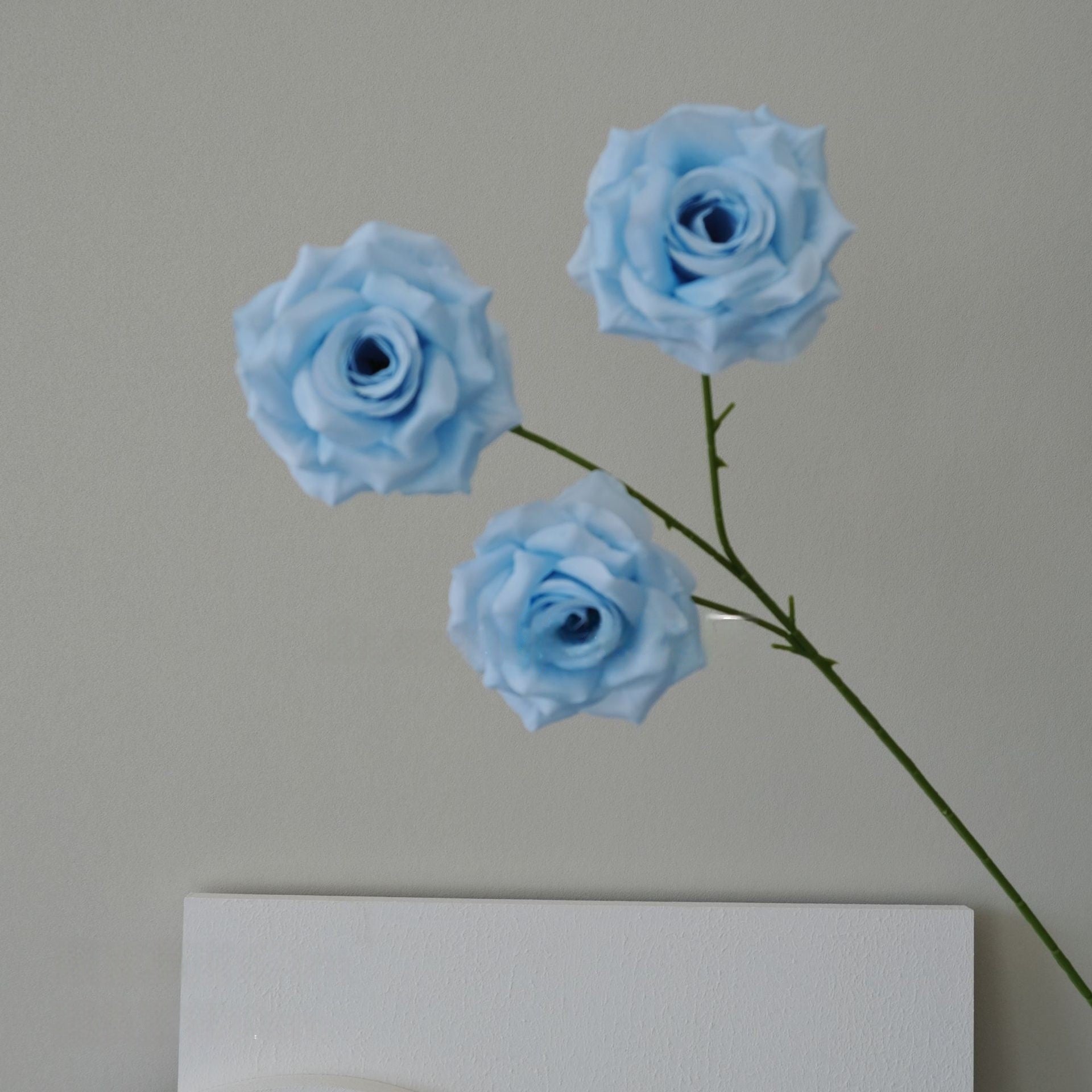 Faux Flower in Sky Blue | Single Stem for Weddings & Home Decor FS-1009E