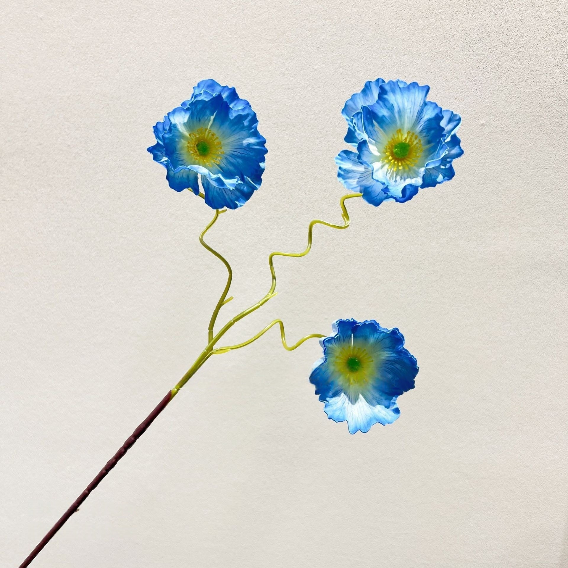 Faux Flower in Sky Blue | Single Stem for Weddings & Home Decor FS-1009E