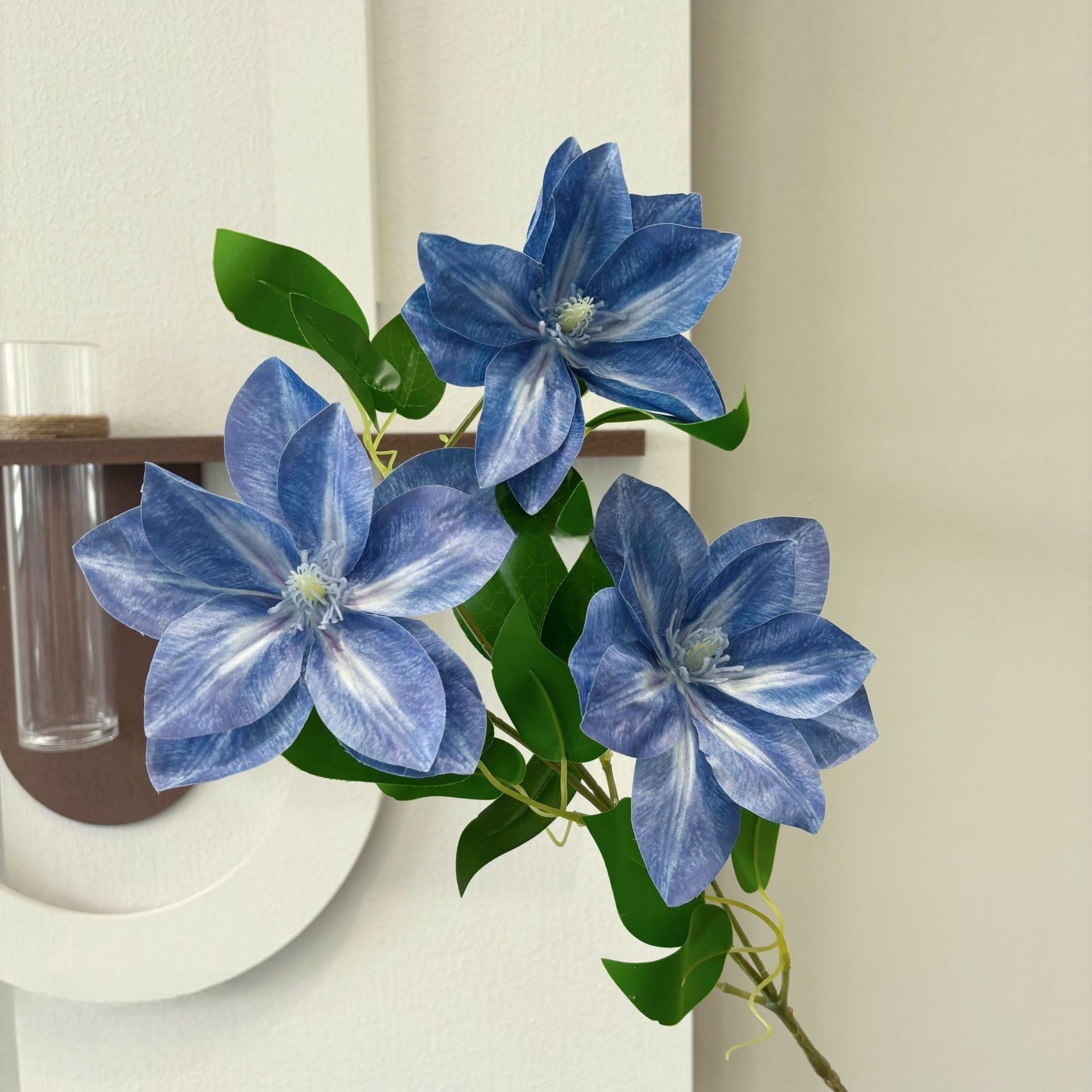 Faux Flower in Sky Blue | Single Stem for Weddings & Home Decor FS-1009E