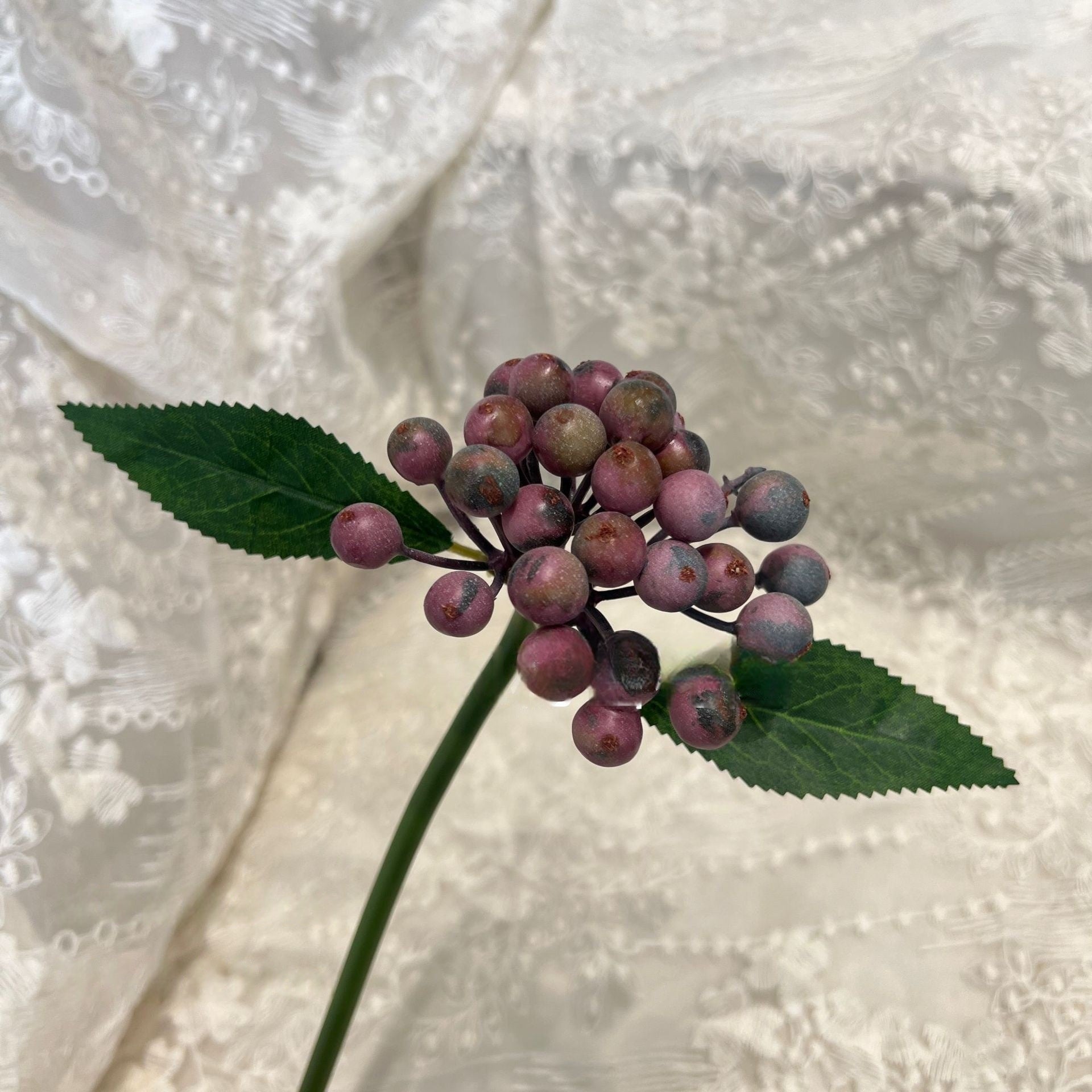 Purple Silk Flower Stems | Faux Botanical Decor for Weddings & Interiors FS-1004E