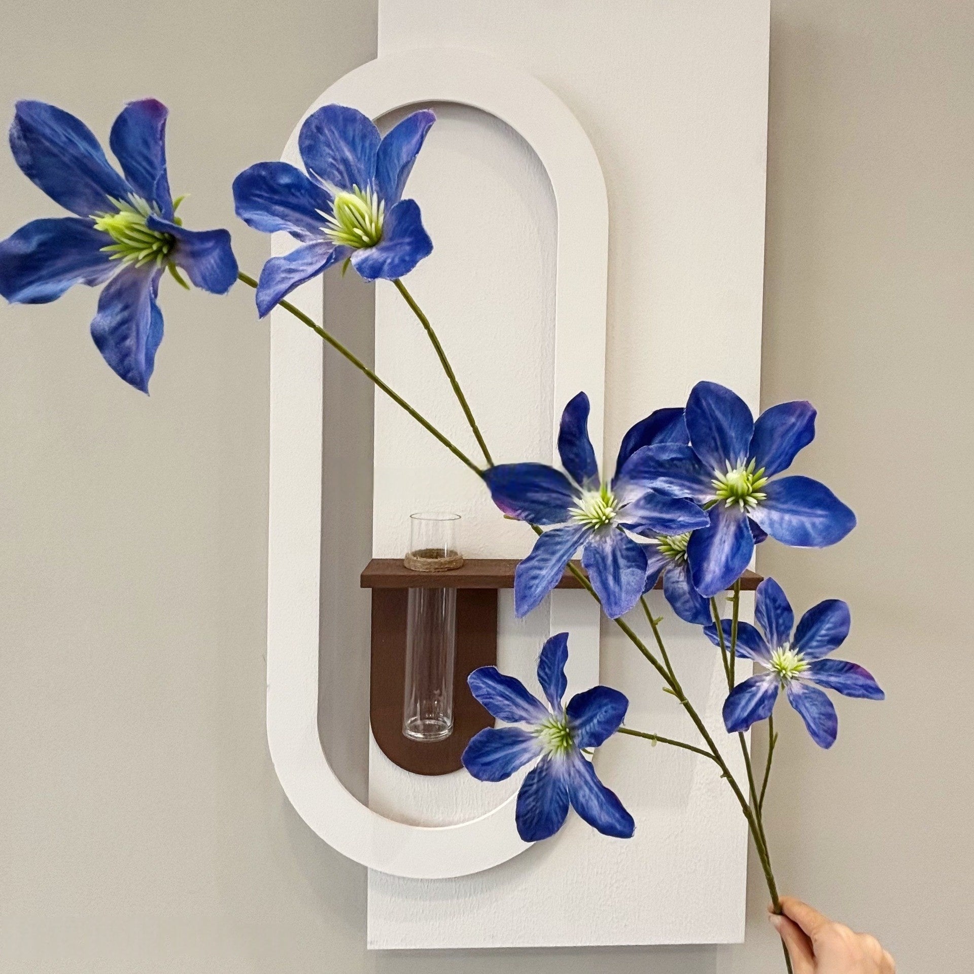 Faux Flower in Sky Blue | Single Stem for Weddings & Home Decor FS-1009E