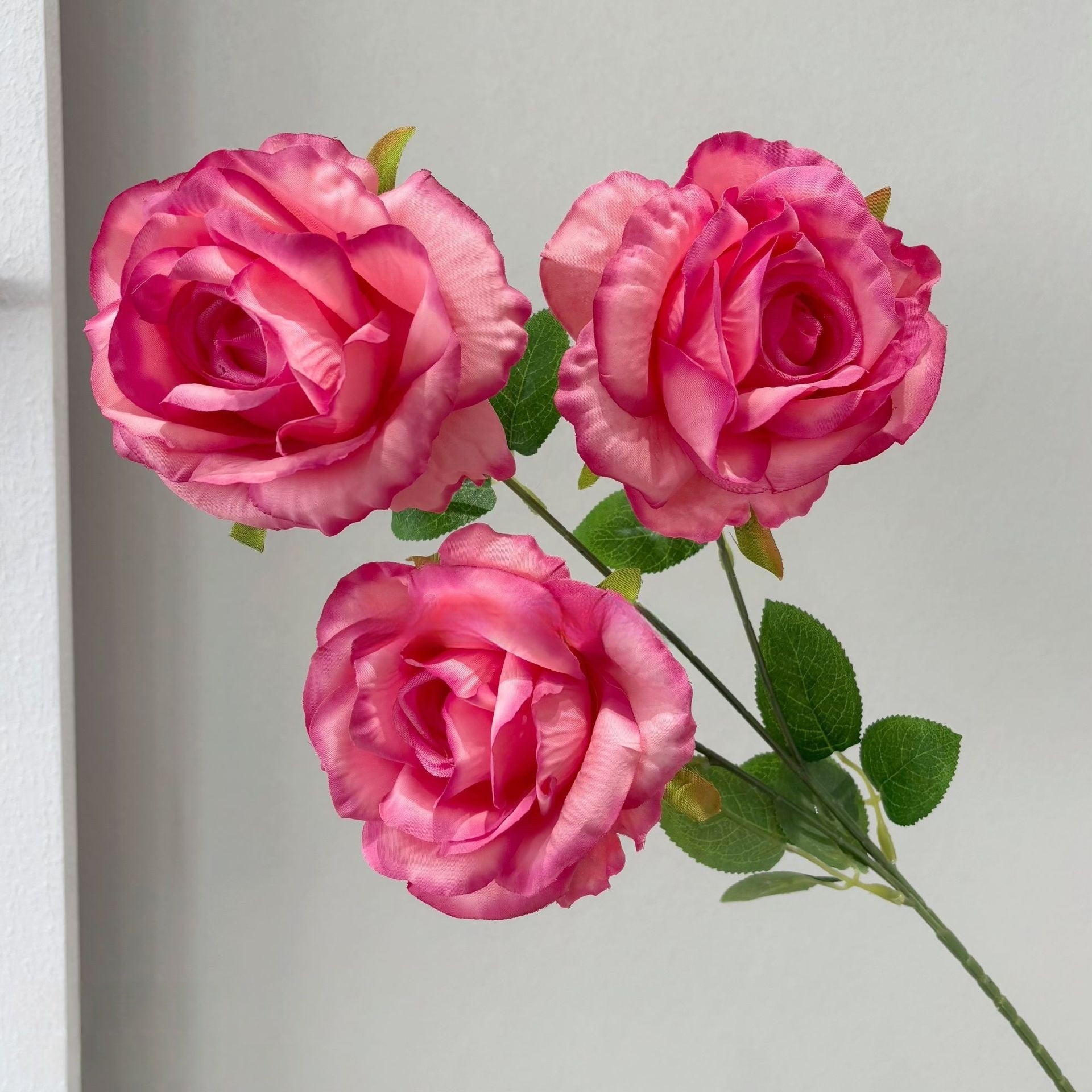 Elegant Magenta Pink Flower Stem | Handmade Faux Blossom for Home Styling FS-1010E