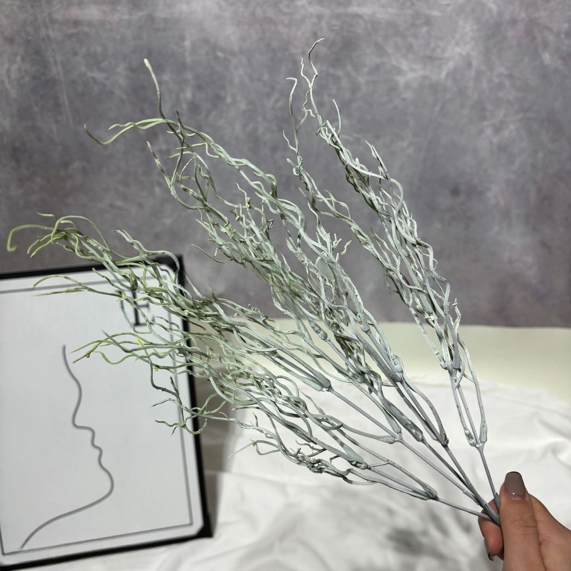 White Bloom Faux Florals | Delicate Single Stems for Nordic Home Aesthetic FS-1003E