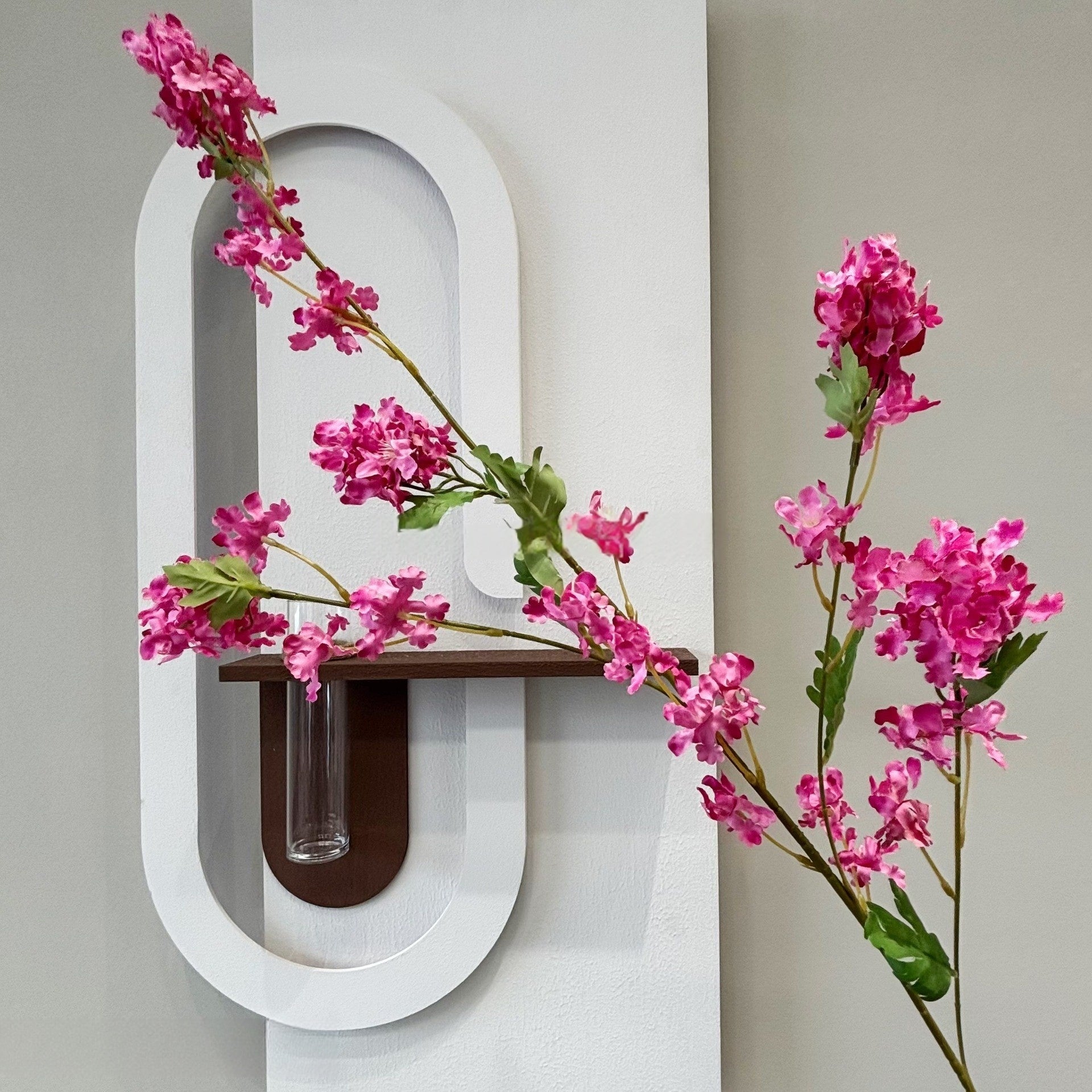 Elegant Magenta Pink Flower Stem | Handmade Faux Blossom for Home Styling FS-1010E