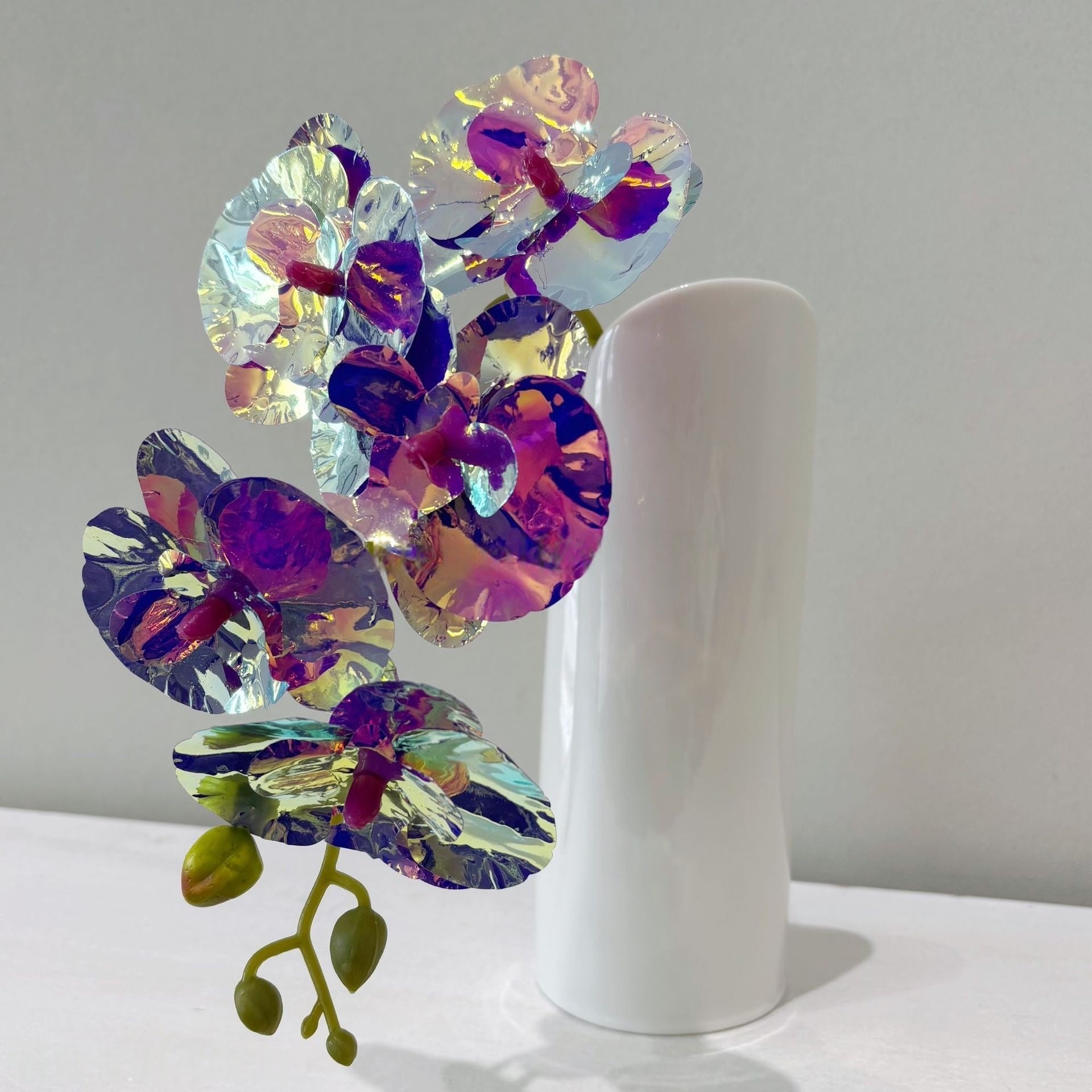 Purple Silk Flower Stems | Faux Botanical Decor for Weddings & Interiors FS-1004E